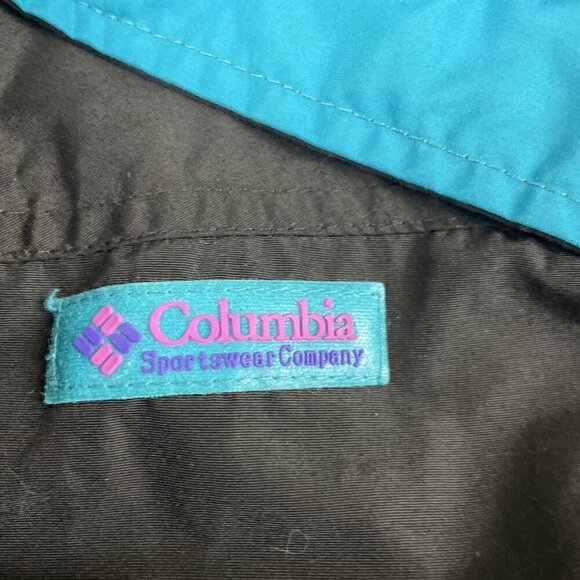 Columbia Bugaboo Radial Sleeve Jacket Women’s M Windbreaker Teal Purple 90’s - Picture 12 of 12